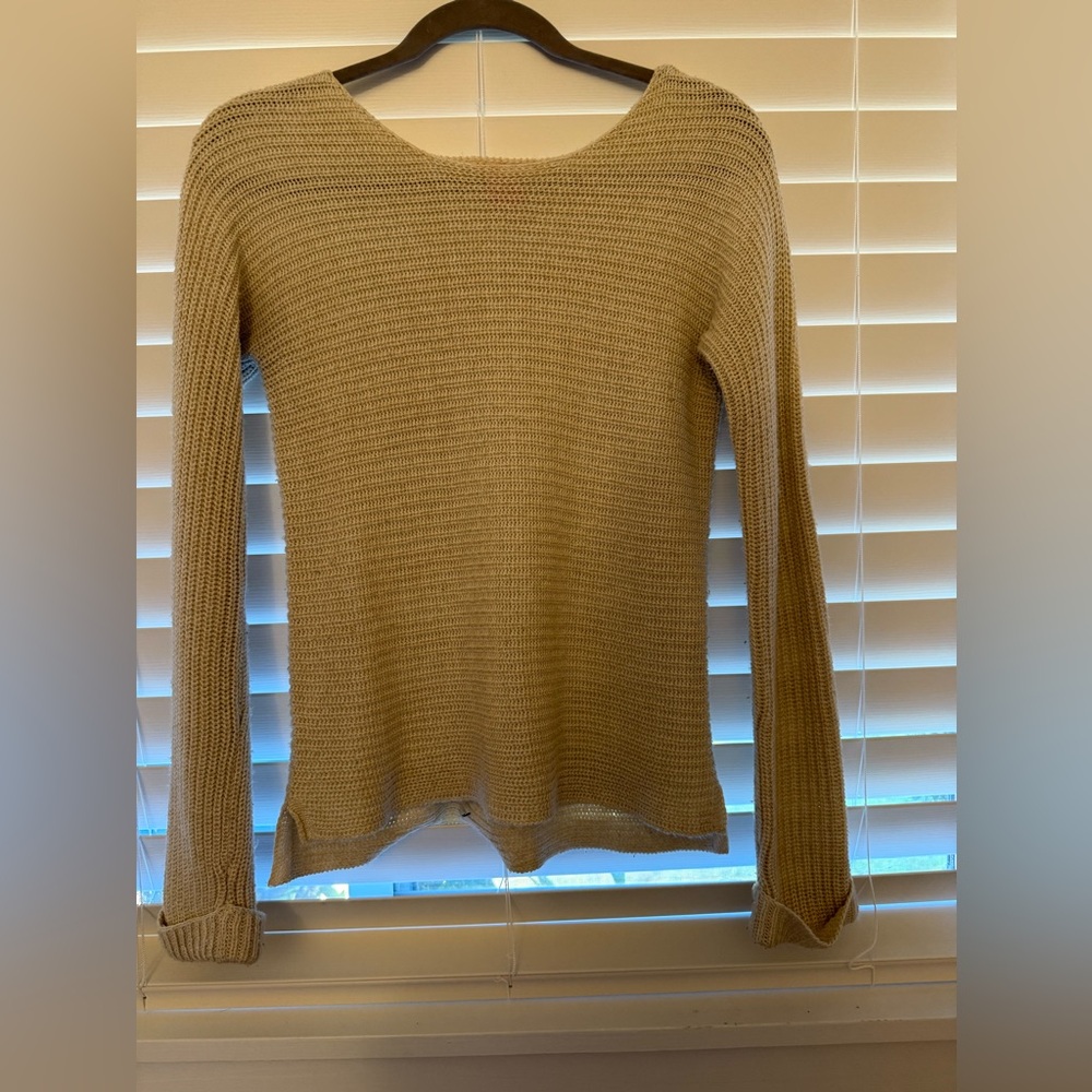 Joe Fresh Tan Crew Neck Sweater